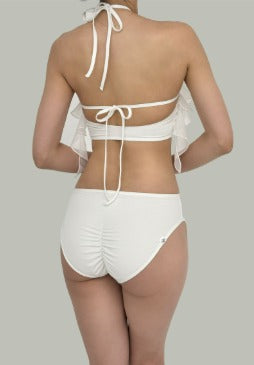 Rose Petal Bodysuit - Pure White