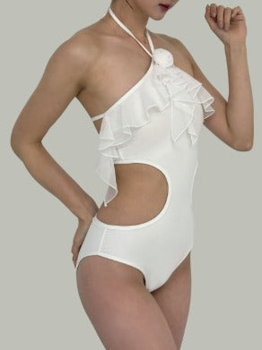 Rose Petal Bodysuit - Pure White
