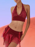 SAVAGE 3 pcs Set - BERRY RED